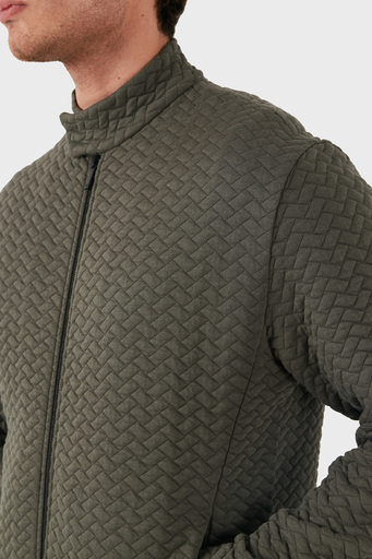 Emporio Armani Pamuk Karışımlı Regular Fit Dik Yaka Erkek Mont 6D1B7U 1J8IZ 0418 HAKİ - 7