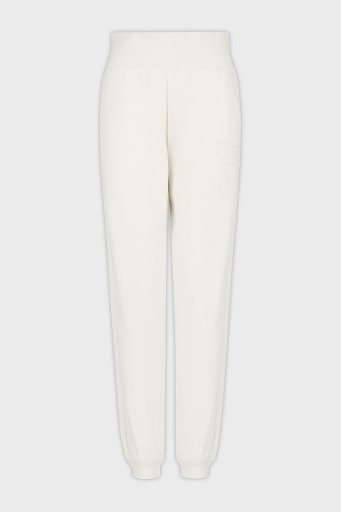 Emporio Armani Pamuk Karışımlı Regular Fit Yüksel Bel Ribanalı Paça Jogger Bayan Pantolon 1649084 F2569 2810 EKRU - 8