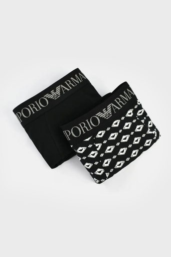 Emporio Armani Pamuklu 2 Pack Erkek Boxer 111210 4R504 33121 SİYAH - 3