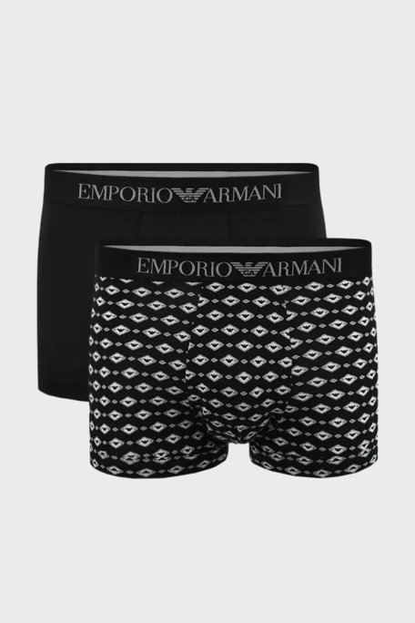 Emporio Armani Pamuklu 2 Pack Erkek Boxer 111210 4R504 33121 SİYAH - 1