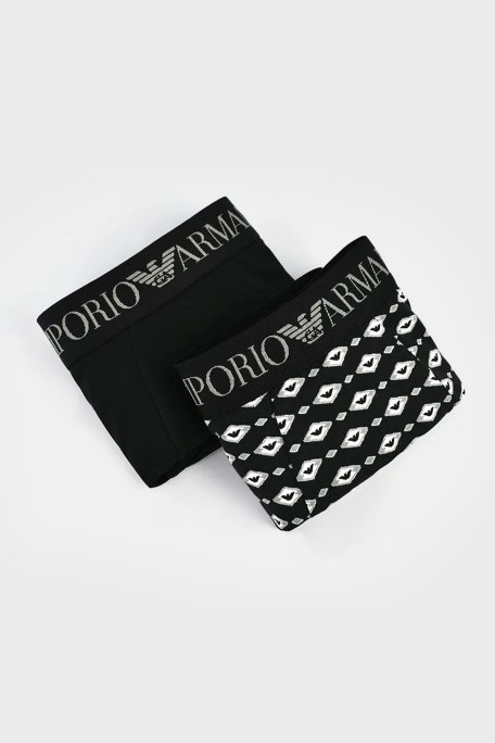 Emporio Armani Pamuklu 2 Pack Erkek Boxer 111210 4R504 33121 SİYAH - 3