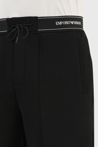 Emporio Armani Pamuklu Belden Bağlamalı Regular Fit Cepli Erkek Bermuda 3R1PZ7 1JHSZ 0999 SİYAH - 5