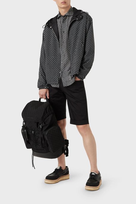 Emporio Armani Pamuklu Cepli Regular Fit Erkek Short 8N1PA6 1NJ7Z 0999 SİYAH - 1