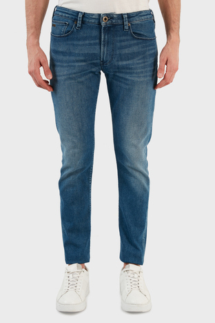 Emporio Armani - Emporio Armani Pamuklu Cepli Slim Fit Jeans Erkek Kot Pantolon 3L1J06 1DX2Z 0942 MAVİ (1)