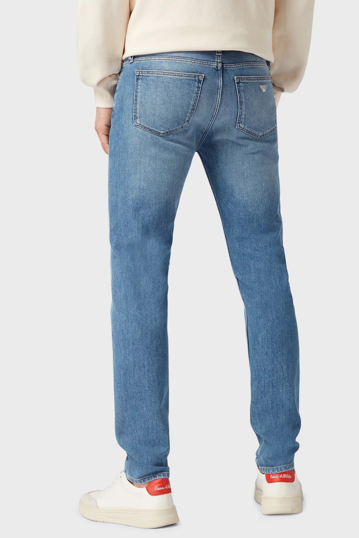 Emporio Armani Pamuklu Cepli Slim Fit Jeans Erkek Kot Pantolon 3L1J75 1DL1Z 0943 MAVİ