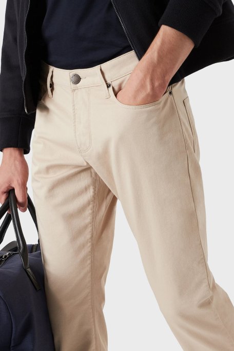 Emporio Armani Pamuklu Cepli Slim Fit Jeans Erkek Kot Pantolon 8N1J06 1GN0Z 0142 AÇIK BEJ - 8