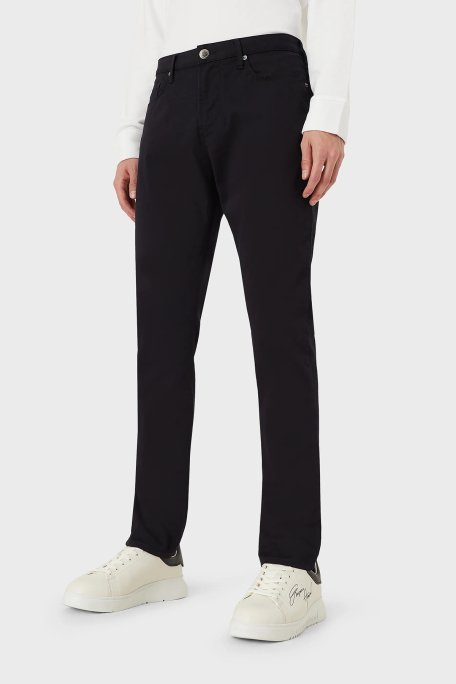 Emporio Armani Pamuklu Cepli Slim Fit Jeans Erkek Kot Pantolon 8N1J06 1GN0Z 0920 LACİVERT - 1