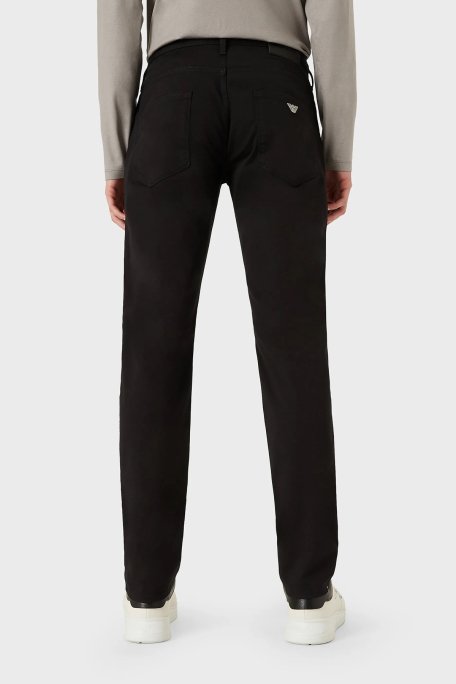 Emporio Armani J06 Pamuklu Düşük Bel Slim Fit Jeans Erkek Kot Pantolon 8N1J06 1GN0Z 0999 SİYAH - 2