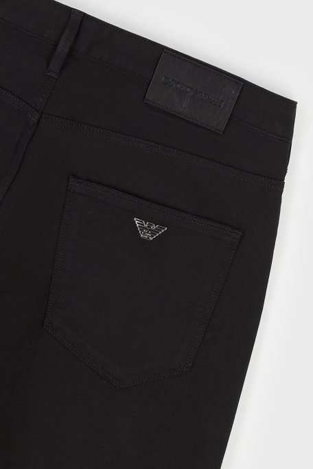 Emporio Armani J06 Pamuklu Düşük Bel Slim Fit Jeans Erkek Kot Pantolon 8N1J06 1GN0Z 0999 SİYAH - 5