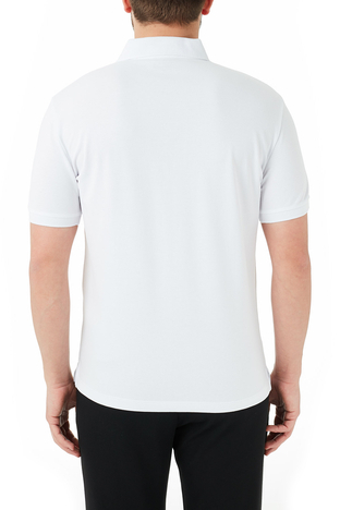 Emporio Armani - Emporio Armani Pamuklu Düğmeli T Shirt Erkek Polo 3K1FA6 1JPTZ 0100 BEYAZ (1)