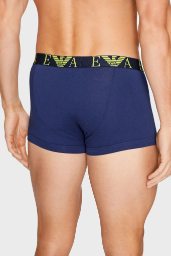 Emporio Armani Pamuklu Esnek 3 Pack Erkek Boxer 111357 3F715 09151 Tarçın-Yeşil-Lacivert - 11