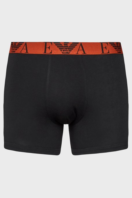Emporio Armani Pamuklu Esnek 3 Pack Erkek Boxer 111473 3F715 73320 SİYAH - 6