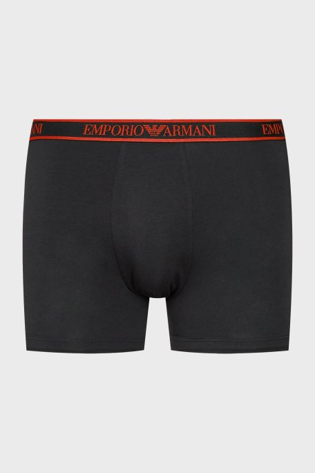 Emporio Armani Pamuklu Esnek 3 Pack Erkek Boxer 111473 3F717 29821 SİYAH - 4