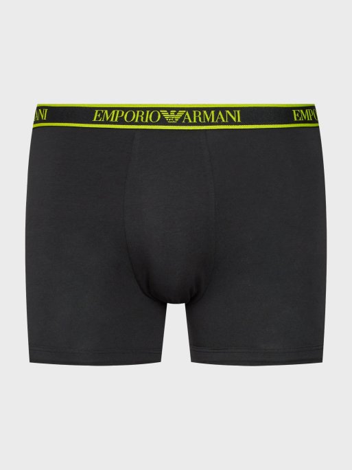 Emporio Armani Pamuklu Esnek 3 Pack Erkek Boxer 111473 3F717 29821 SİYAH - 5