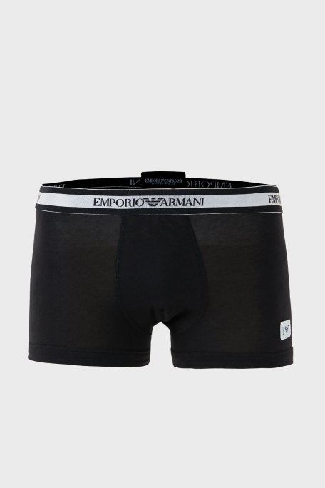 Emporio Armani Pamuklu Esnek Erkek Boxer 111389 3F512 00020 SİYAH - 1