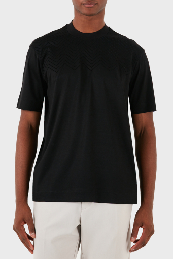 Emporio Armani Pamuklu Logolu Regular Fit Bisiklet Yaka Erkek T Shirt 6D1T91 1JOSZ 0999 SİYAH - 6