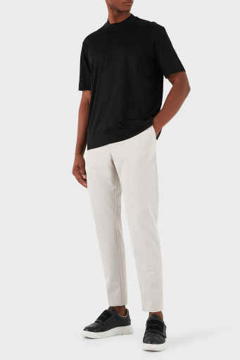 Emporio Armani Pamuklu Logolu Regular Fit Bisiklet Yaka Erkek T Shirt 6D1T91 1JOSZ 0999 SİYAH - 7