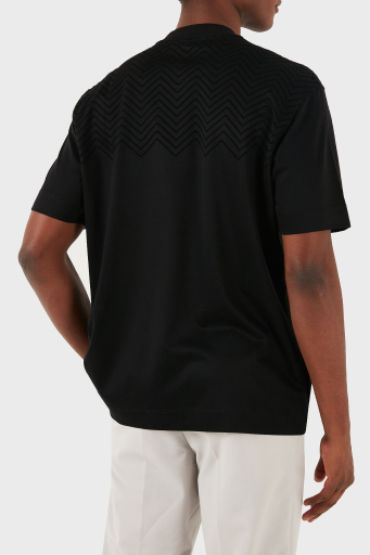 Emporio Armani Pamuklu Logolu Regular Fit Bisiklet Yaka Erkek T Shirt 6D1T91 1JOSZ 0999 SİYAH - 8
