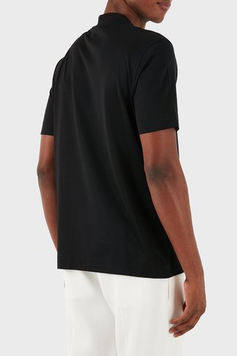 Emporio Armani Pamuklu Logolu Regular Fit Bisiklet Yaka Erkek T Shirt 6D1TR3 1JOSZ 0035 SİYAH - 2