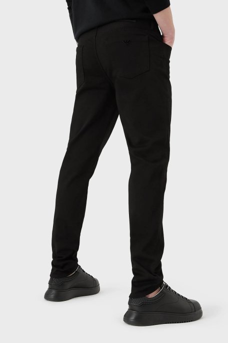 Emporio Armani Pamuklu Normal Bel Slim Fit Jeans Erkek Kot Pantolon 8N1J11 1DHDZ 0005 SİYAH - 8