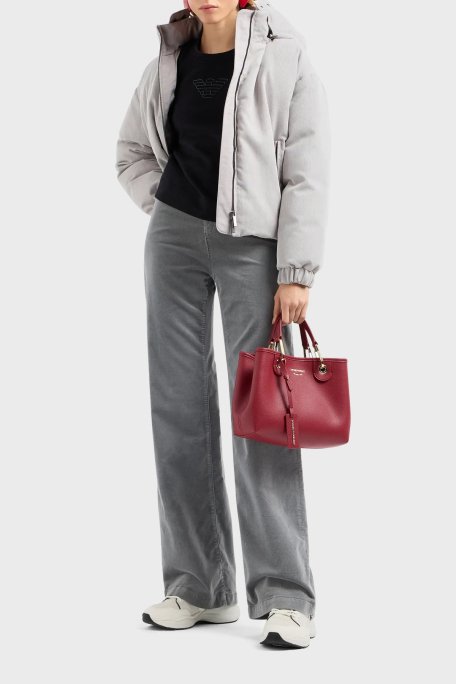 Emporio Armani Pamuklu Regular Fit Bayan Sweat 6D2M8G 2J49Z 0999 SİYAH - 2