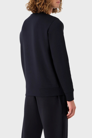 Emporio Armani - Emporio Armani Pamuklu Regular Fit Bisiklet Yaka Erkek Sweat 8N1ML7 1JHSZ 0920 LACİVERT (1)
