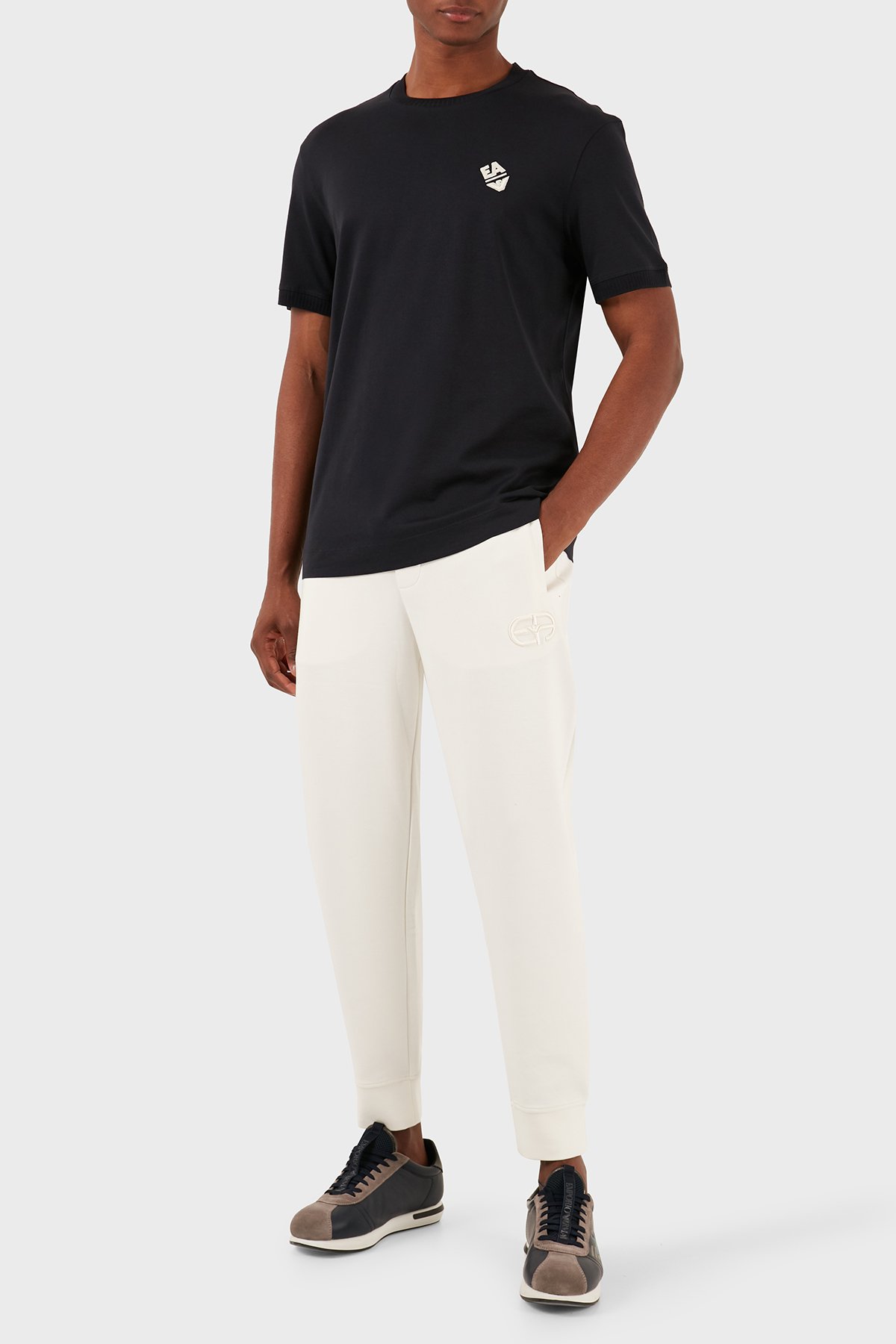 Emporio Armani Pamuklu Regular Fit Bisiklet Yaka Erkek T