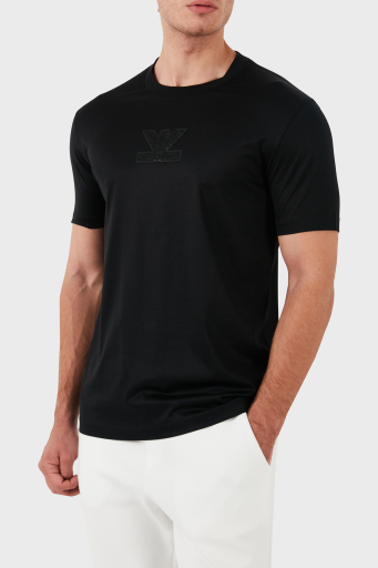Emporio Armani Pamuklu Regular Fit Bisiklet Yaka Erkek T Shirt 3D1TP3 1JUVZ 0999 SİYAH - 7