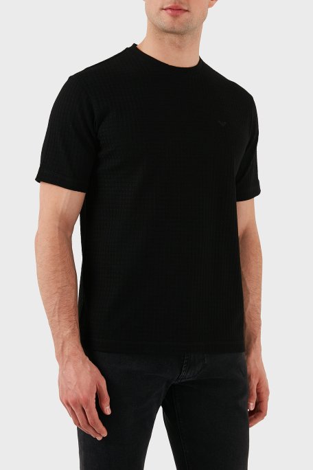 Emporio Armani Pamuklu Regular Fit Bisiklet Yaka Erkek T Shirt EM001728 AF14874 FC006 SİYAH - 6