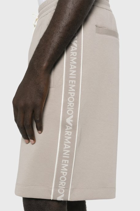 Emporio Armani Pamuklu Regular Fit Cepli Erkek Short 3D1P69 1JHSZ 0650 BEJ - 4
