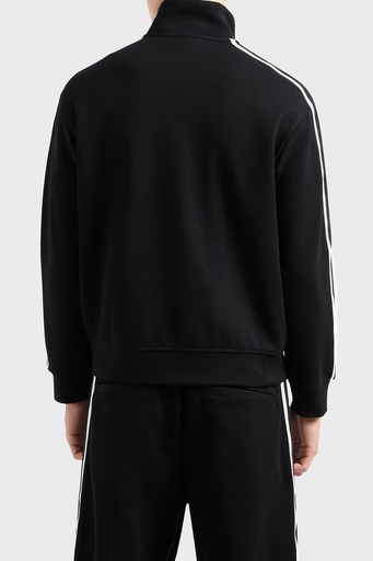 Emporio Armani Pamuklu Regular Fit Dik Yaka Logo Bantlı Erkek Sweat EM001110 AF13488 UC001 SİYAH - 2