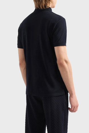 Emporio Armani - Emporio Armani Pamuklu Regular Fit Düğmeli Erkek Polo Yaka T Shirt 3D1FF2 1JTKZ 0920 LACİVERT (1)