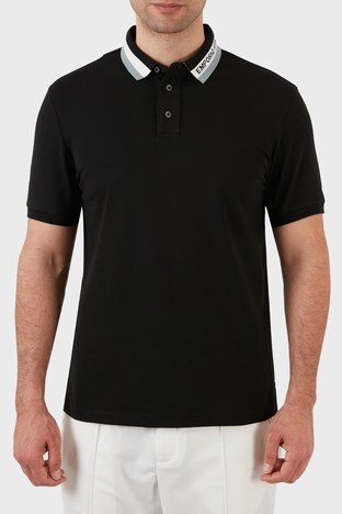 Emporio Armani - Emporio Armani Pamuklu Regular Fit Düğmeli T Shirt Erkek Polo 3L1FAQ 1JPTZ 0061 SİYAH