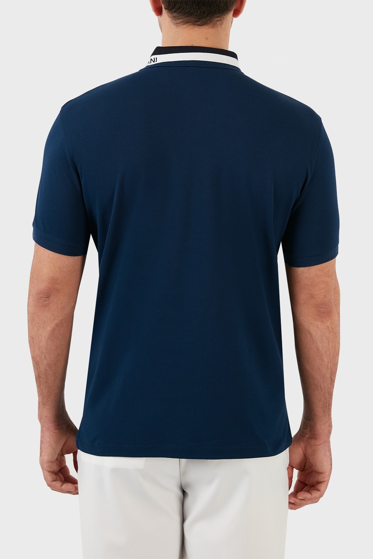 Emporio Armani Pamuklu Regular Fit Düğmeli T Shirt Erkek Polo 3L1FAQ 1JPTZ 09H1 MAVİ