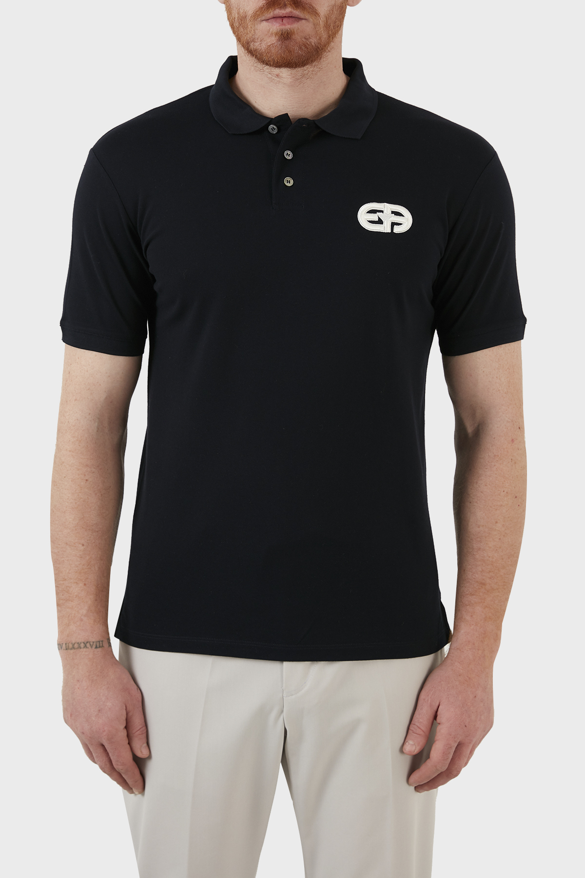 Emporio Armani Pamuklu Regular Fit Düğmeli T Shirt Erkek Polo 3L1FAT 1JTKZ 0920 LACİVERT