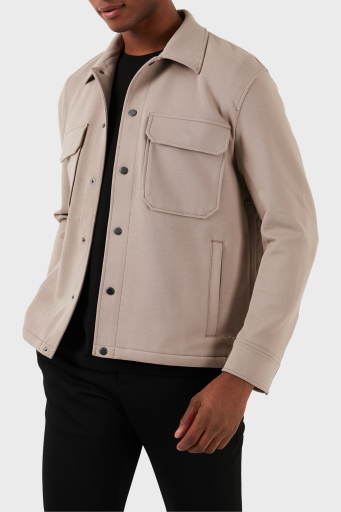 Emporio Armani Pamuklu Regular Fit Erkek Gömlek Ceket 3D1M61 1JOPZ 0650 BEJ - 14