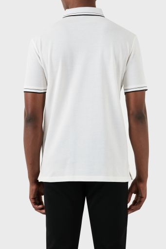 Emporio Armani Pamuklu Regular Fit Erkek Polo Yaka T Shirt 3D1FM6 1JTKZ 0101 BEYAZ - 3