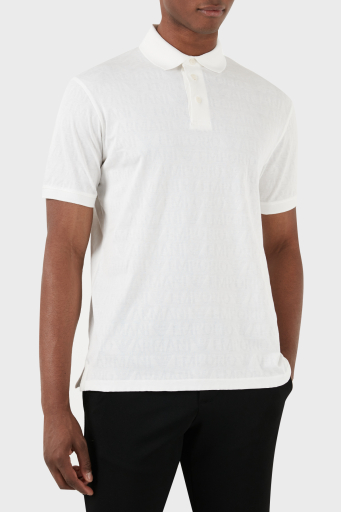 Emporio Armani Pamuklu Regular Fit Erkek Polo Yaka T Shirt 3D1FM8 1JORZ 0101 BEYAZ - 9