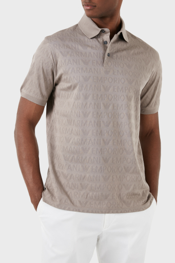 Emporio Armani Pamuklu Regular Fit Erkek Polo Yaka T Shirt 3D1FM8 1JORZ 0650 BEJ - 2