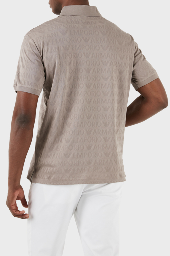Emporio Armani Pamuklu Regular Fit Erkek Polo Yaka T Shirt 3D1FM8 1JORZ 0650 BEJ - 5