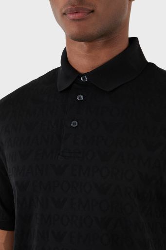 Emporio Armani Pamuklu Regular Fit Erkek Polo Yaka T Shirt 3D1FM8 1JORZ 0999 SİYAH - 11
