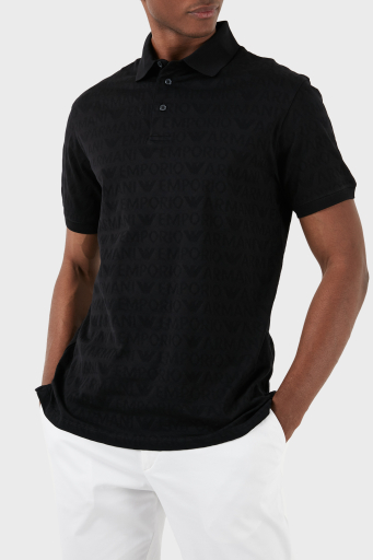 Emporio Armani Pamuklu Regular Fit Erkek Polo Yaka T Shirt 3D1FM8 1JORZ 0999 SİYAH - 12