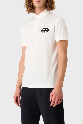 Emporio Armani Pamuklu Regular Fit Erkek Polo Yaka T Shirt 8N1FB6 1JUVZ 0101 BEYAZ - 6