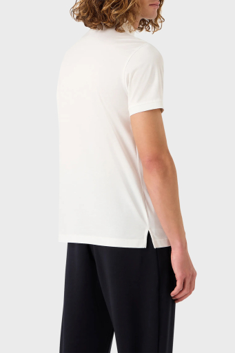 Emporio Armani Pamuklu Regular Fit Erkek Polo Yaka T Shirt 8N1FB6 1JUVZ 0101 BEYAZ - 8