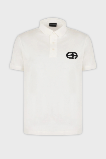 Emporio Armani Pamuklu Regular Fit Erkek Polo Yaka T Shirt 8N1FB6 1JUVZ 0101 BEYAZ - 10