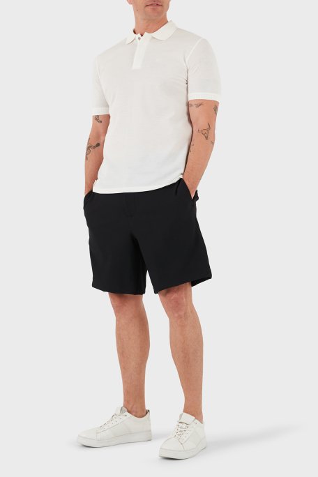 Emporio Armani Pamuklu Regular Fit Fitilli Bermuda Erkek Short EM001507 AF14076 UC001 SİYAH - 1