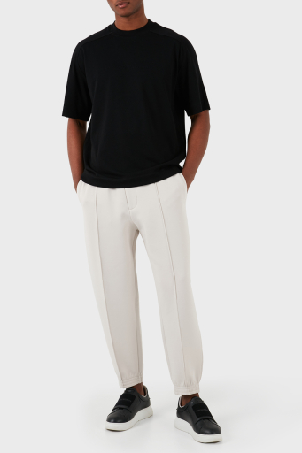 Emporio Armani Pamuklu Regular Fit Jogger Erkek Pantolon 3D1P75 1JHSZ 0646 GRİ - 1