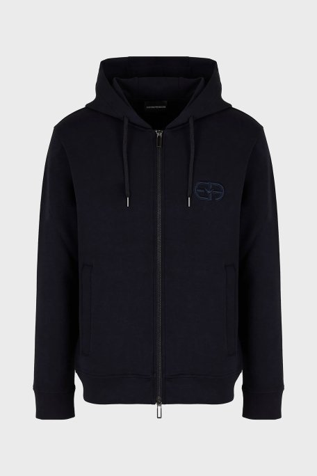 Emporio Armani Pamuklu Regular Fit Kapüşonlu Erkek Sweat 8N1ML6 1JHSZ 0920 LACİVERT - 5