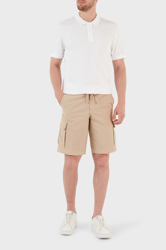 Emporio Armani Pamuklu Regular Fit Kargo Erkek Short 211835 3R471 00051 BEJ - 7