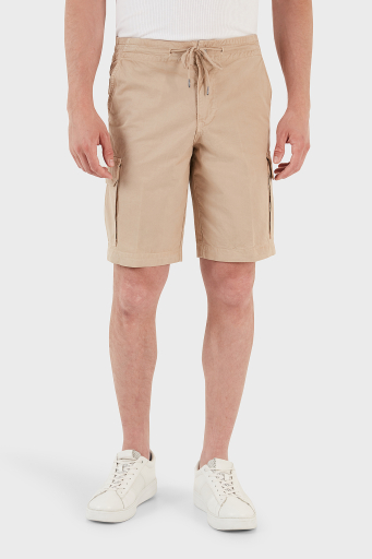 Emporio Armani Pamuklu Regular Fit Kargo Erkek Short 211835 3R471 00051 BEJ - 9